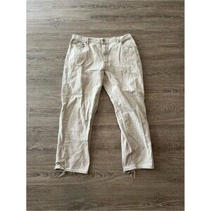 High Sierra Straight Leg Khaki Jeans Mens 38X30 Beige Denim 100% Cotton Workwear